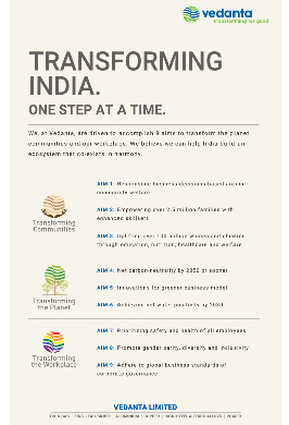 Vedanta’s ESG Vision